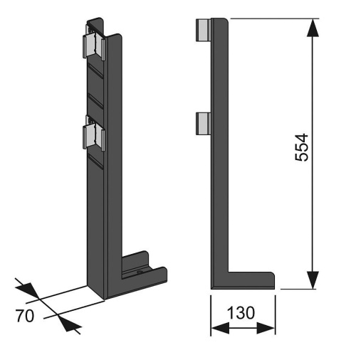 WALLBOX опора для отдельностоящей перегородки